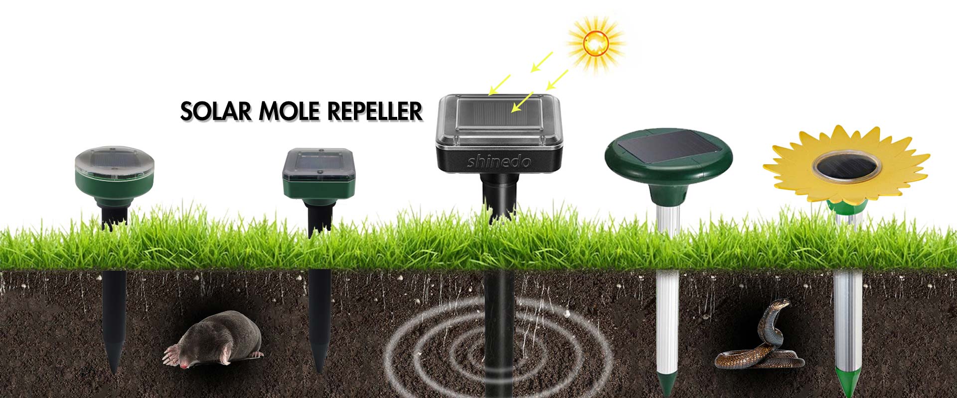 Solar Mole Repeller Supplier China