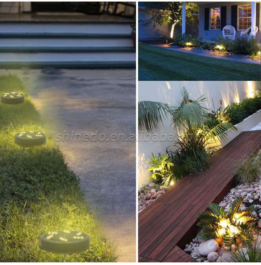 18 LED Solar Garden Outdoor Waterproof In-Ground Lights Landscape Lighting for Pathway