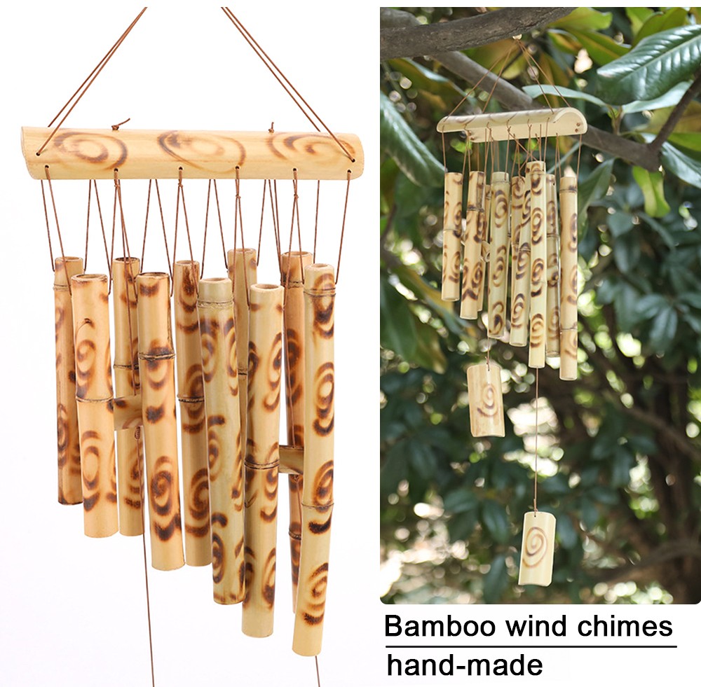 Amazon Hot Selling Wooden Wind Chimes Outdoor, Bamboo Wind Chimes with Amazing Deep Tone for Patio Garden Home Decor