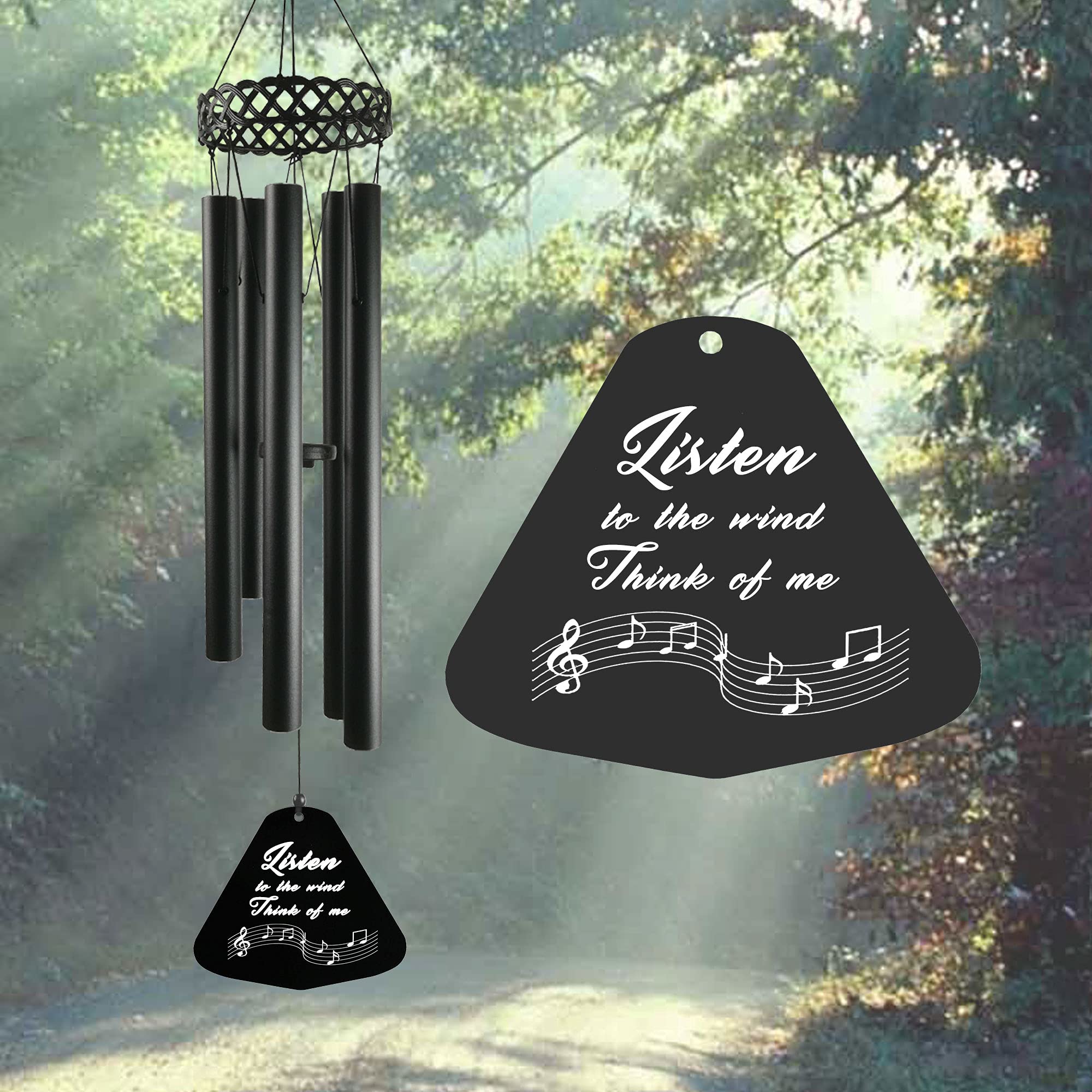 Unique Sympathy Bereavement Gifts Garden Memorial Metal Wind Chimes for Family Member