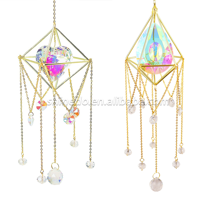 Sun Catcher crystal hanging wind chimes for indoor