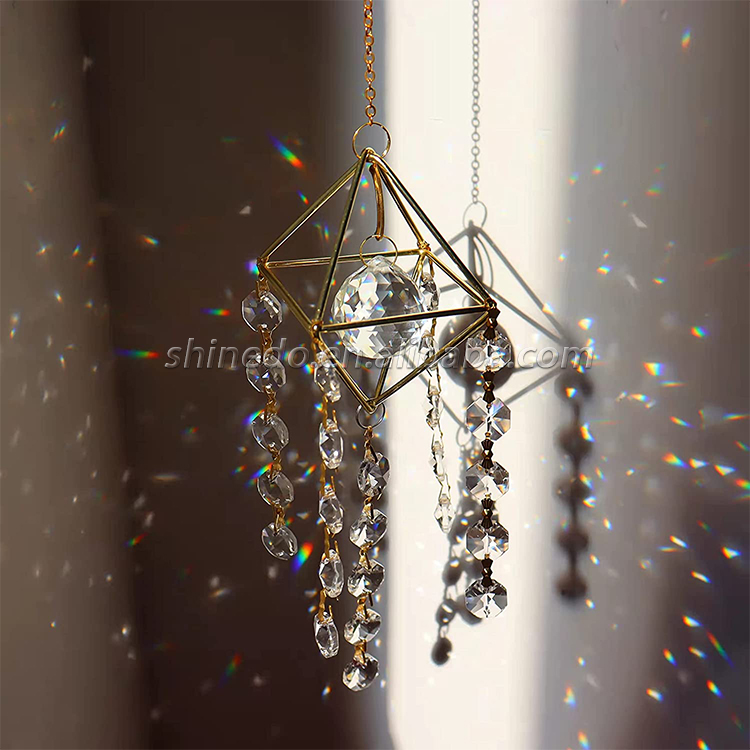 Crystal Suncatcher, interior Windows, decorative hanging wind chimes