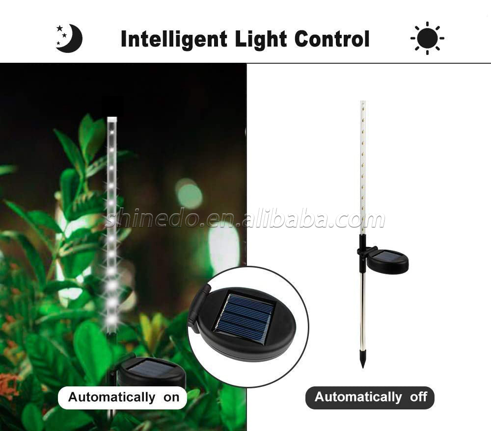 solar stake plastic garden light for lighting decoration beautiful the park