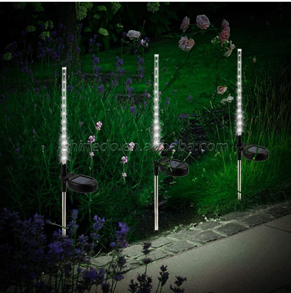 solar stake plastic garden light for lighting decoration beautiful the park