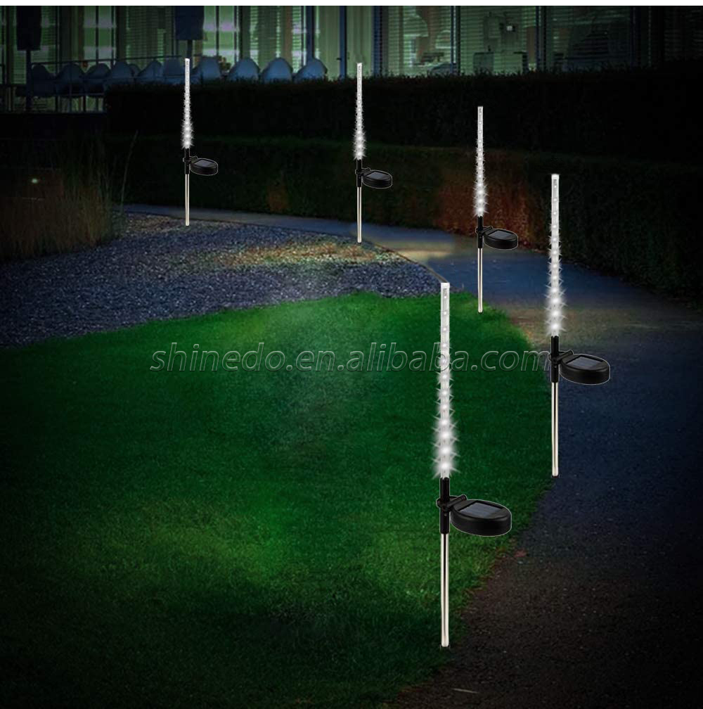 solar stake plastic garden light for lighting decoration beautiful the park