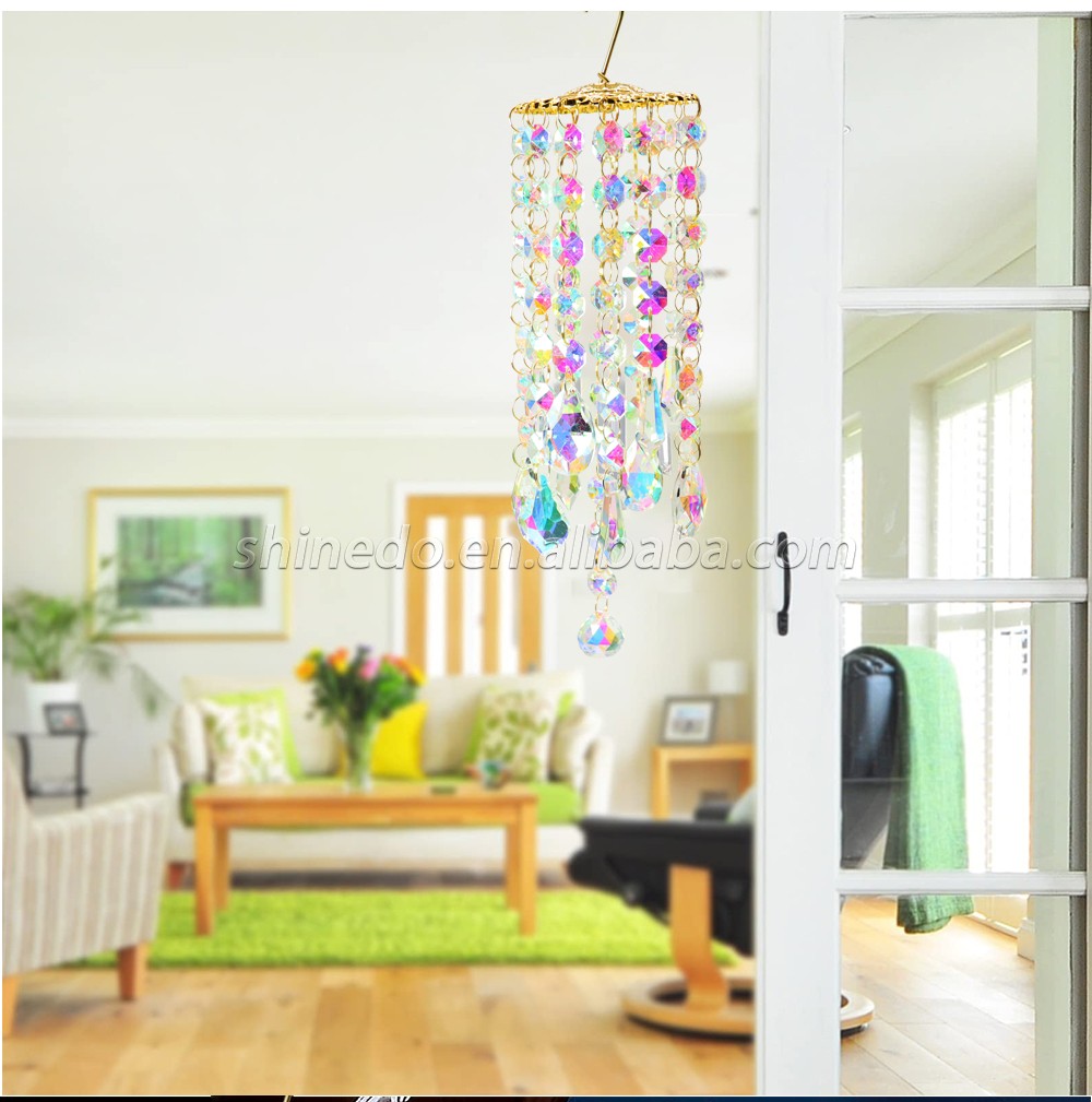 Indoor Outdoor Garden Decoration Gifts Chandelier Crystal Wind Chimes Suncatcher