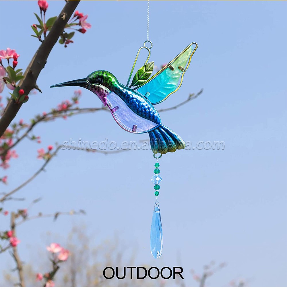 Crystal Suncatchers for Windows  Hummingbird Crystal Ball Prisms Hanging Crystals Ornament