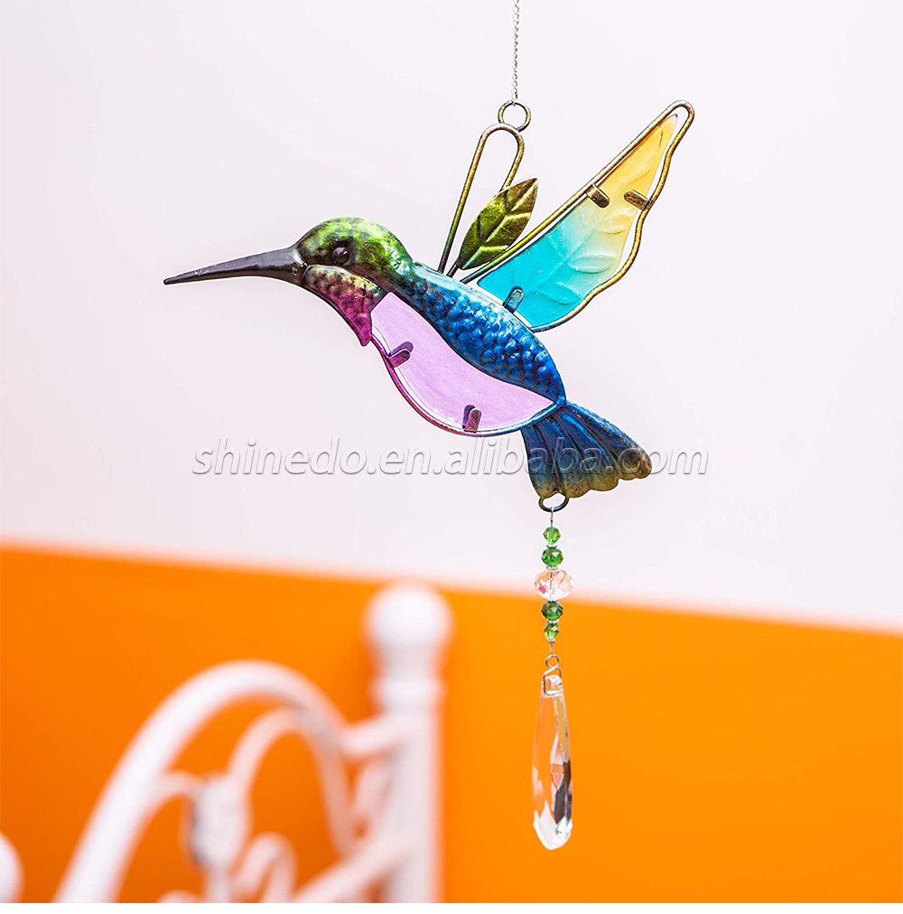 Crystal Suncatchers for Windows  Hummingbird Crystal Ball Prisms Hanging Crystals Ornament