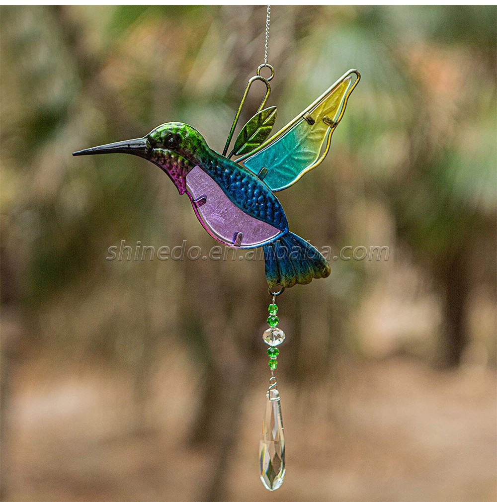 Crystal Suncatchers for Windows  Hummingbird Crystal Ball Prisms Hanging Crystals Ornament