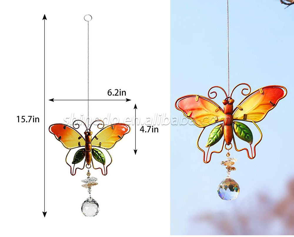 Crystal Suncatchers for Windows Butterfly Crystal Ball Prisms Hanging Crystals Ornament