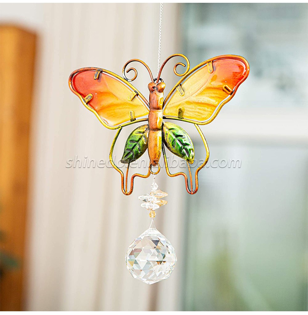 Crystal Suncatchers for Windows Butterfly Crystal Ball Prisms Hanging Crystals Ornament