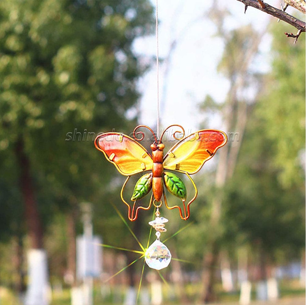 Crystal Suncatchers for Windows Butterfly Crystal Ball Prisms Hanging Crystals Ornament