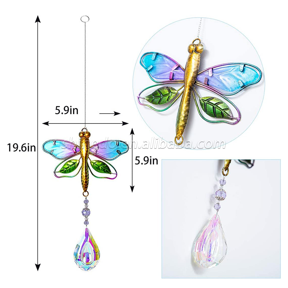 Crystal Suncatchers for Windows dragonfly Crystal Ball Prisms Hanging Crystals Ornament