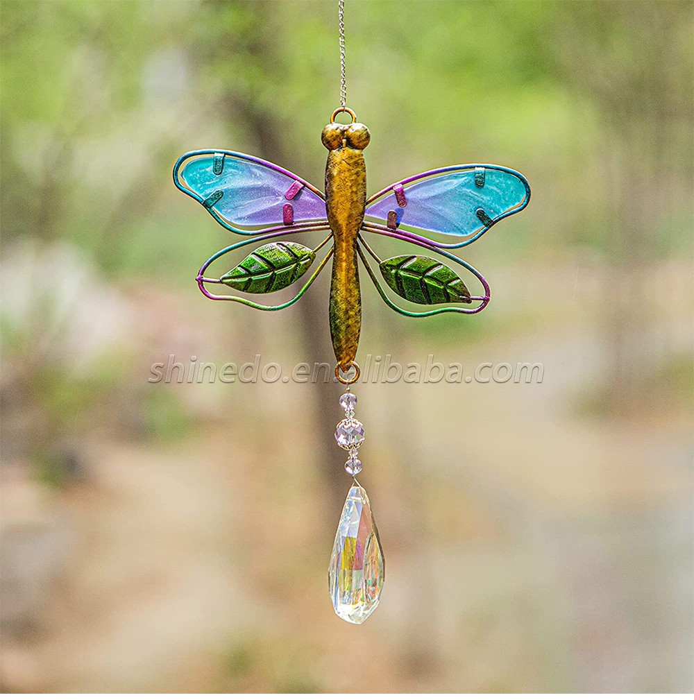 Crystal Suncatchers for Windows dragonfly Crystal Ball Prisms Hanging Crystals Ornament