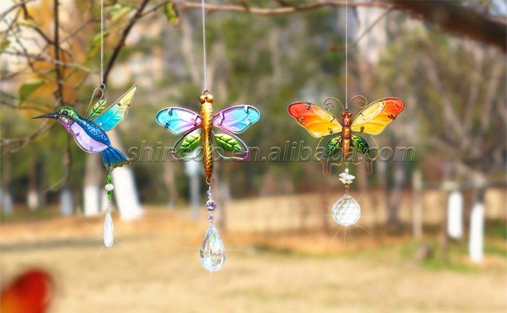 Crystal Suncatchers for Windows dragonfly Crystal Ball Prisms Hanging Crystals Ornament