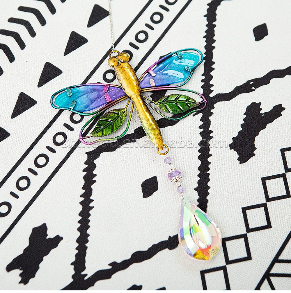 Crystal Suncatchers for Windows dragonfly Crystal Ball Prisms Hanging Crystals Ornament