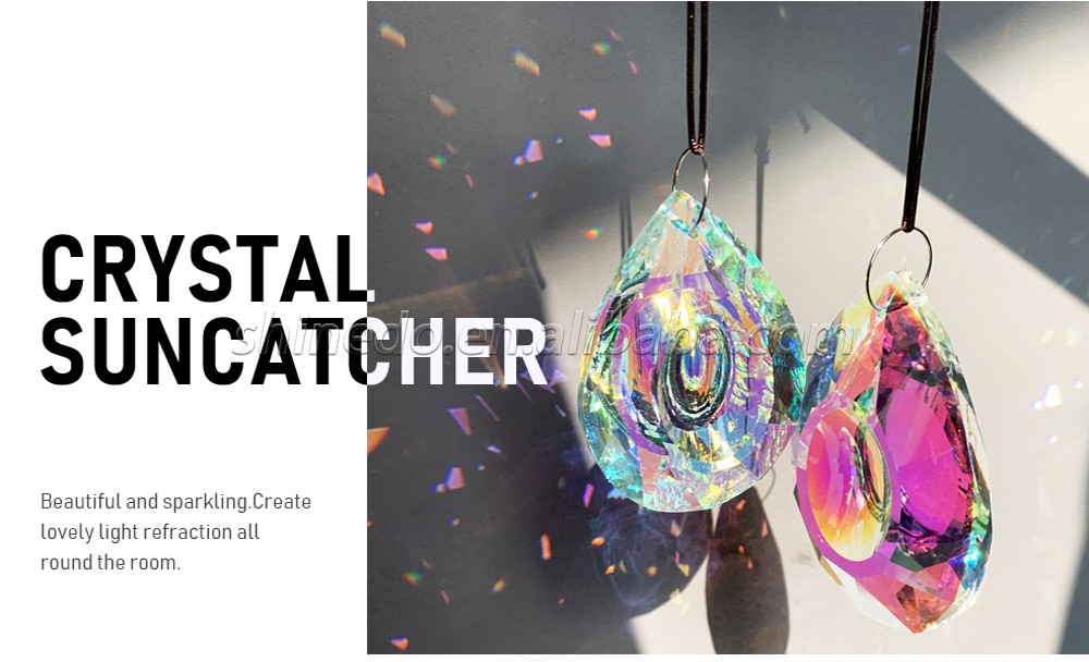 Hanging Chandelier Crystals Prisms for Window Suncatchers Chandelier Parts Rainbow Maker Pendants