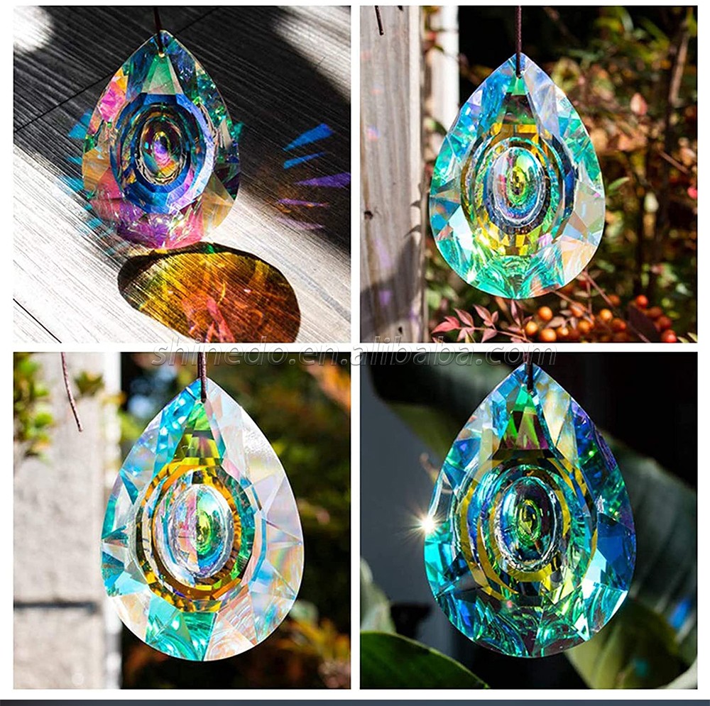 Hanging Chandelier Crystals Prisms for Window Suncatchers Chandelier Parts Rainbow Maker Pendants