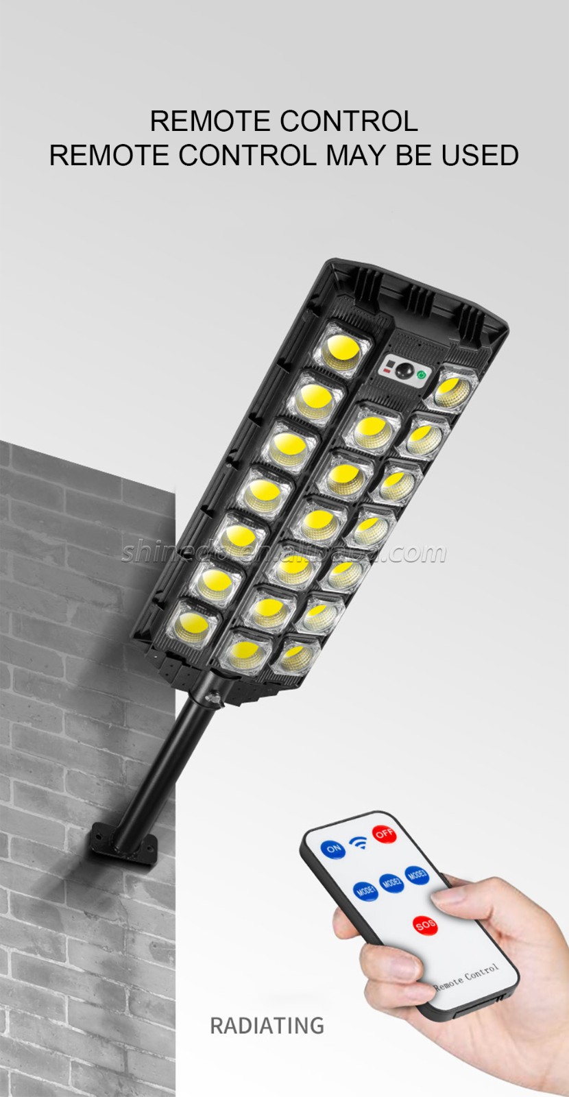 Powerful solar street light 504 LED SD-SSE186