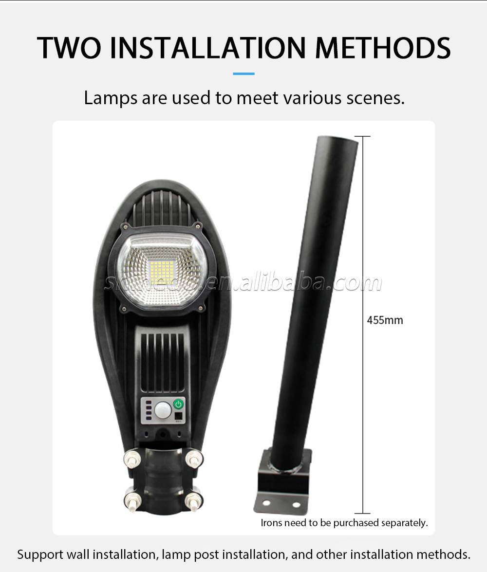 Solar Wall Light 20W 40W 60W Solar Street Light Outdoor Waterproof Motion Sensor Light with Remote Contrololar Sd-SSE188