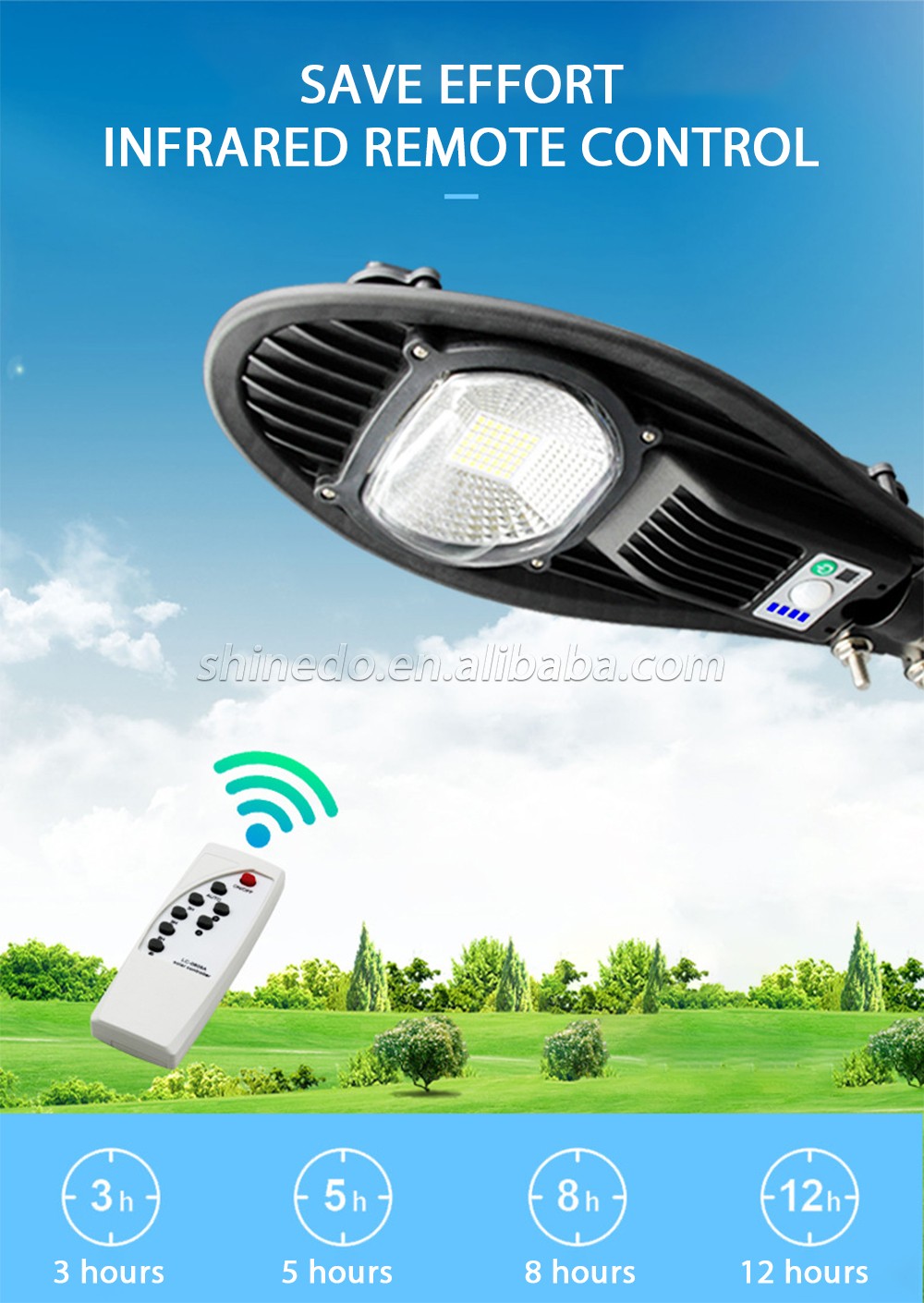 Solar Wall Light 20W 40W 60W Solar Street Light Outdoor Waterproof Motion Sensor Light with Remote Contrololar Sd-SSE188