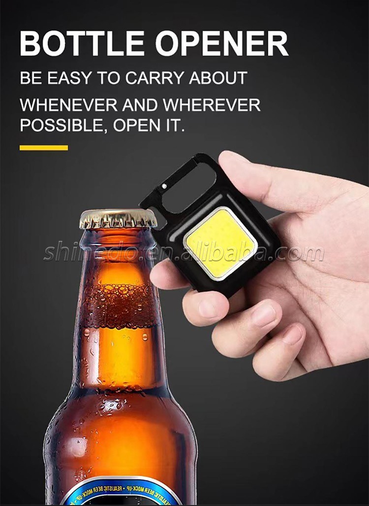 Mini 3 light Modes Bright LED light USB  Rechargeable torch Small Pocke Camping Work Keychain Flashlight Light