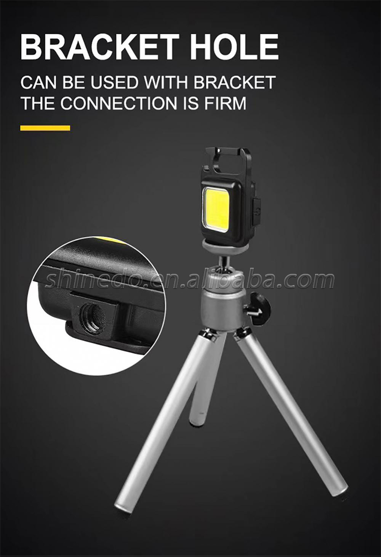 Mini 3 light Modes Bright LED light USB  Rechargeable torch Small Pocke Camping Work Keychain Flashlight Light