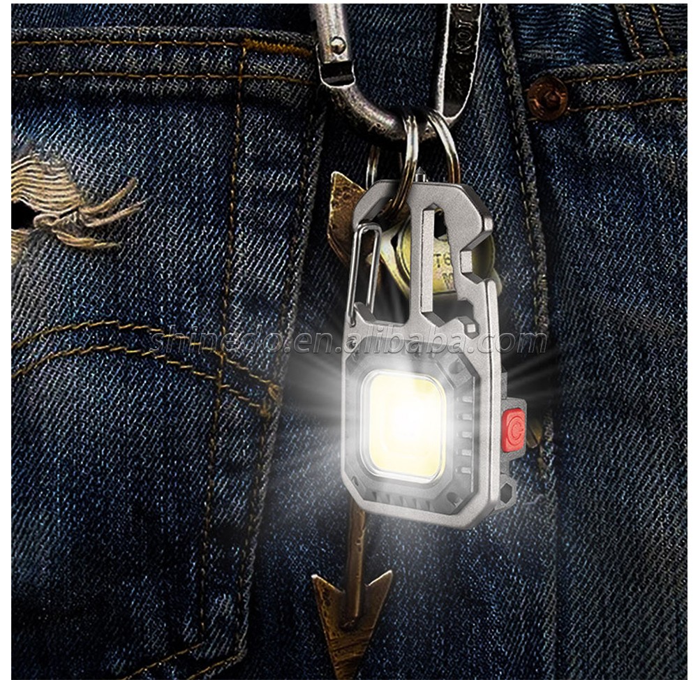 Portable Rechargeable LED Flashlight Keychain Light Torch Lantern  Work Light Camping Light Mini Led Flashlight