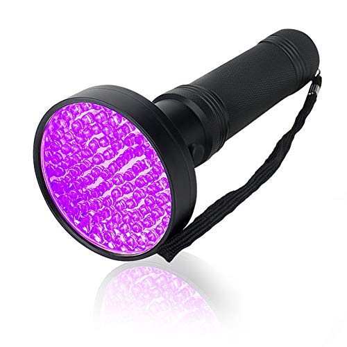 UV Flashlight Black Light, 100 LED 395 nM Ultraviolet Blacklight Detector for Dog Urine, Pet Stains and Bed Bug