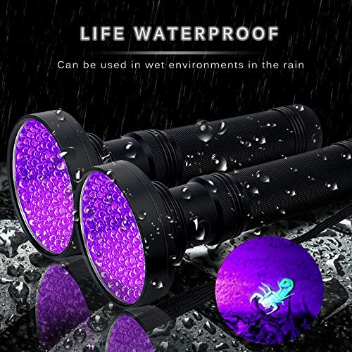 UV Flashlight Black Light, 100 LED 395 nM Ultraviolet Blacklight Detector for Dog Urine, Pet Stains and Bed Bug