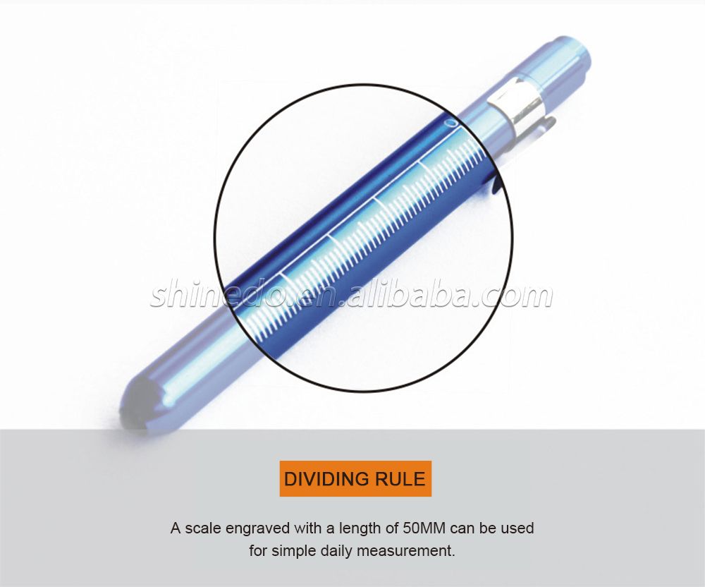 Portable Mini Electric Pen Flash Light Key Chain, Aluminum LED Medical Pen Torch Kids Flashlight with Pocket Clip