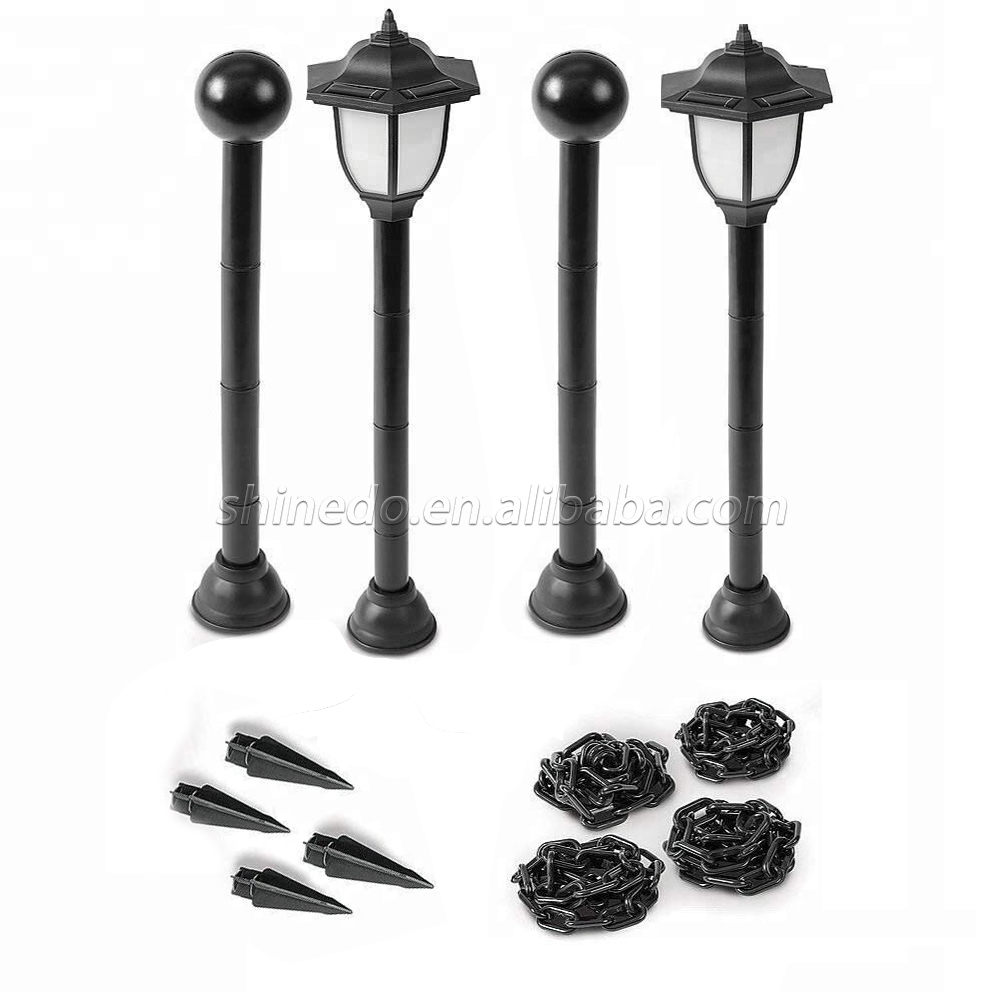 new design led solar garden chain light outdoor