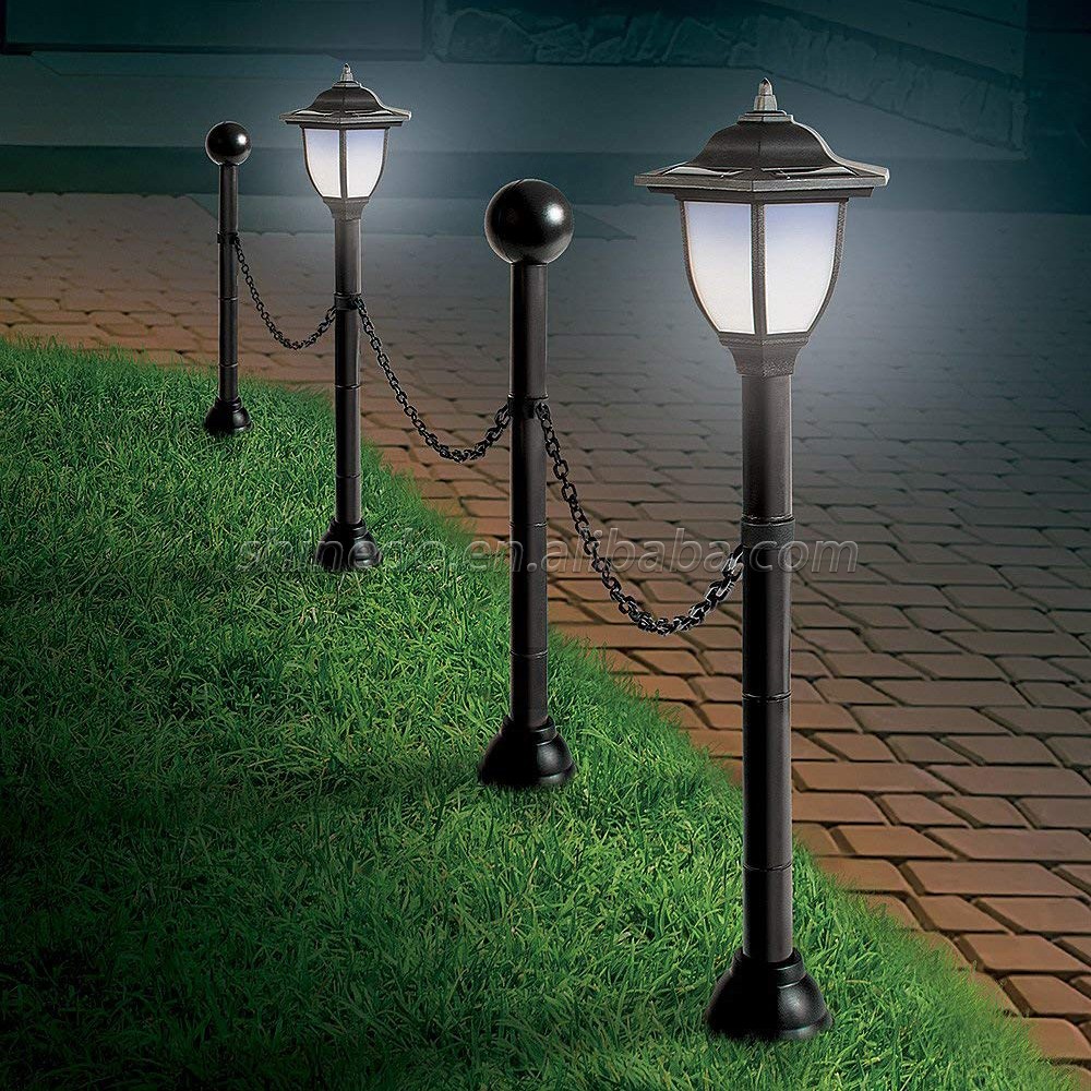 new design led solar garden chain light outdoor