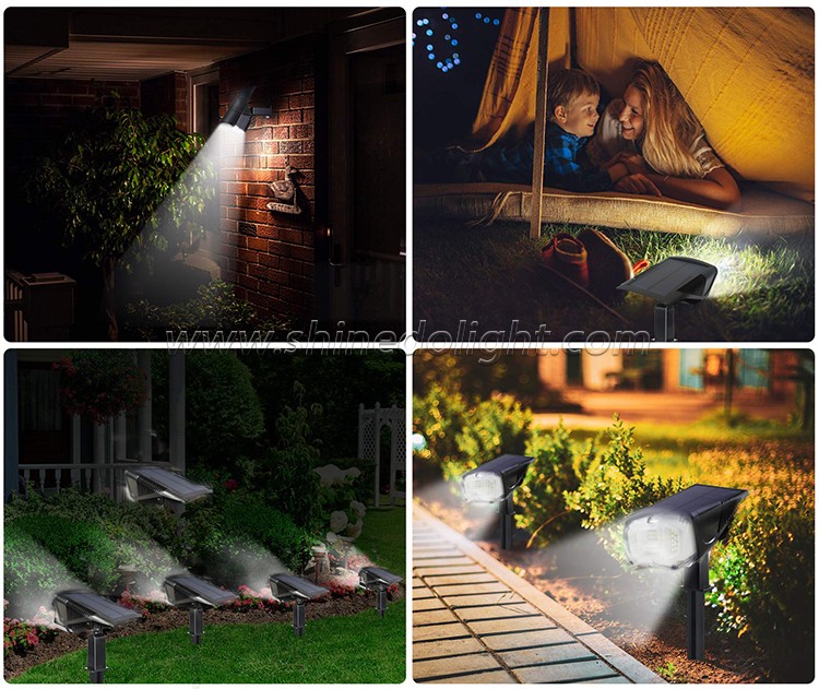 New Arrival Led Solar Light Outdoor Solar Power Spotlight Lawn Lamp Landscape Spot Lights