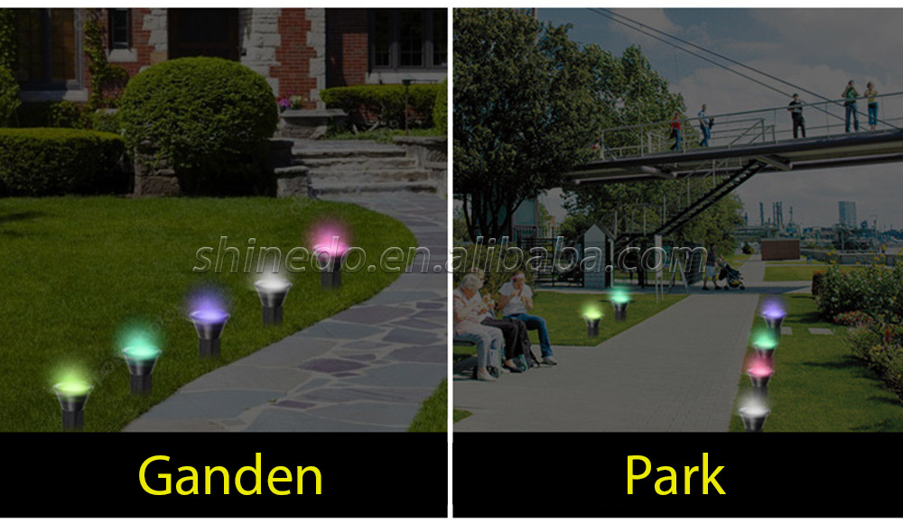 Hot sale outdoor waterproof solar garden light Sidewalk courtyard backyard lawn lighting Path way light