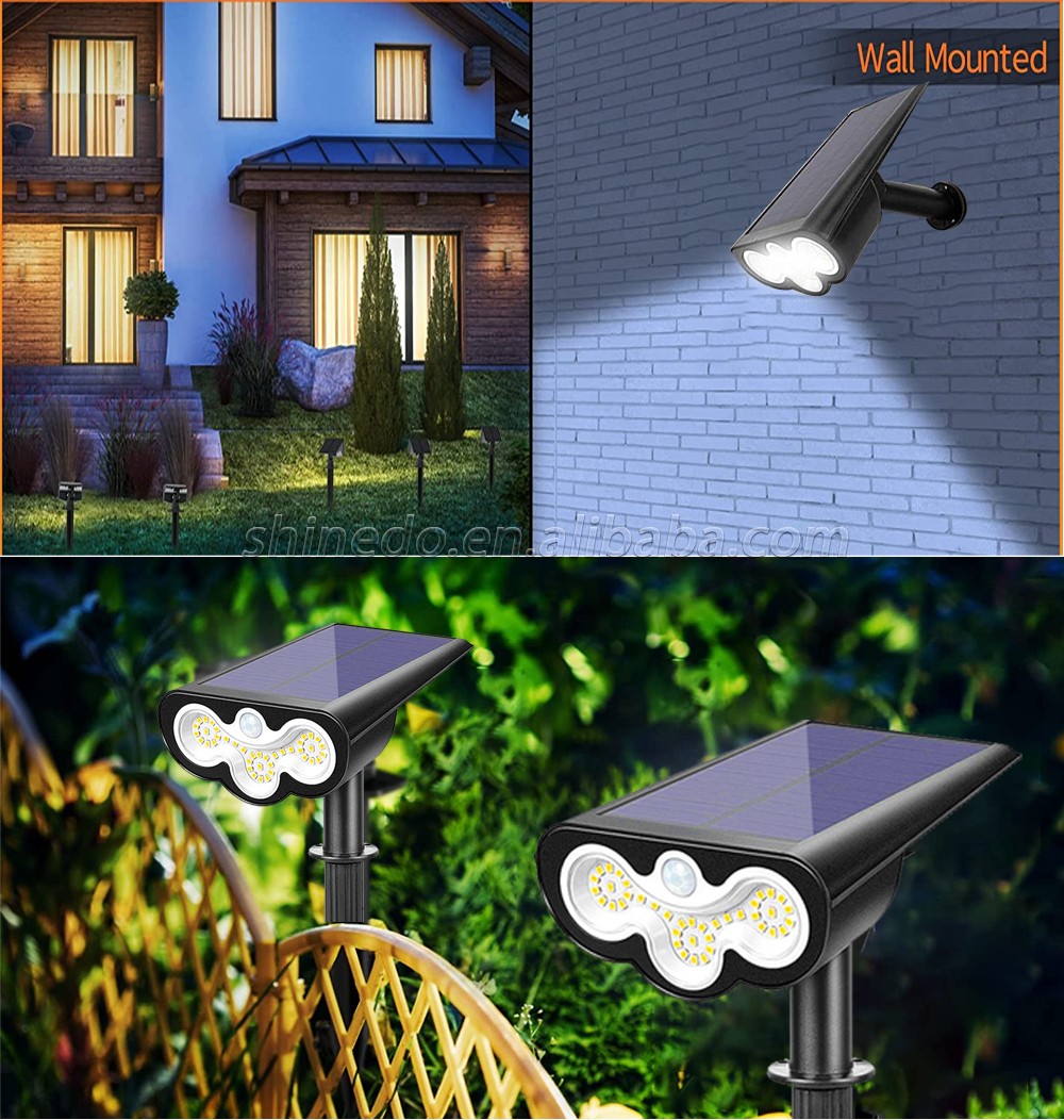 Adjustable Solar Spotlight Solar Garden Light IP65 Super Bright Landscape Wall Light Outdoor Light Solar Lamp