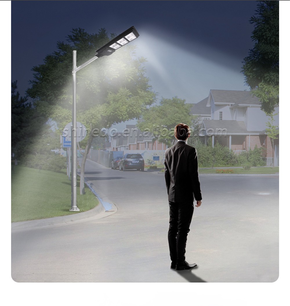 Street Light Solar Powered LED Beads Auto Radar Sensor Wall Lamp Waterproof Remote Control Lighting for street yard decoration