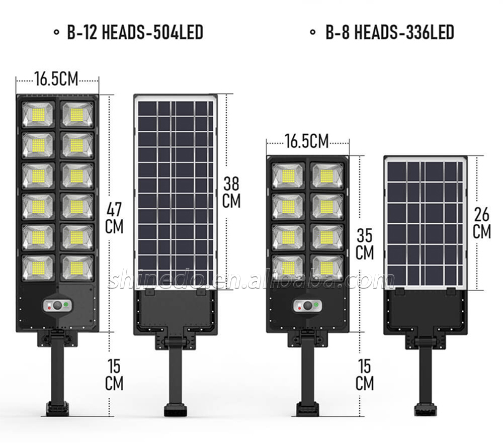 Outdoor Luminous LED Solar full wattage Street Light IP65 waterproof