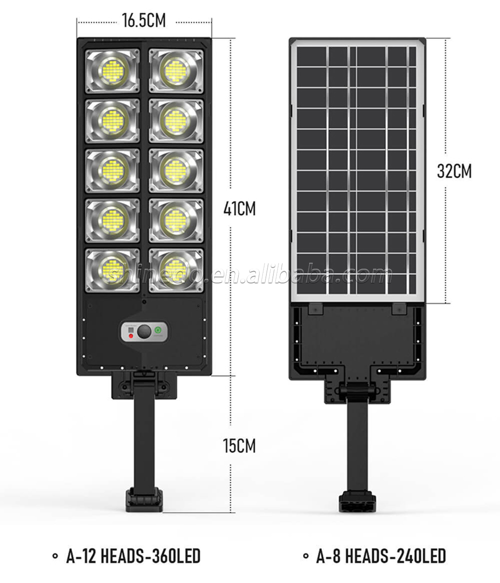 Outdoor Luminous LED Solar full wattage Street Light IP65 waterproof