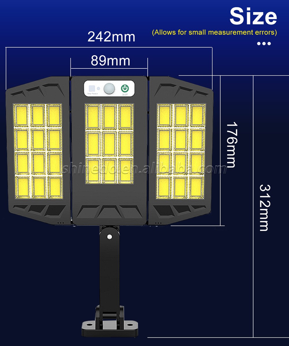 New products Solar Street Light Outdoor Wall Lamp Waterproof LED With 3 Modes Motion Sensor Lights