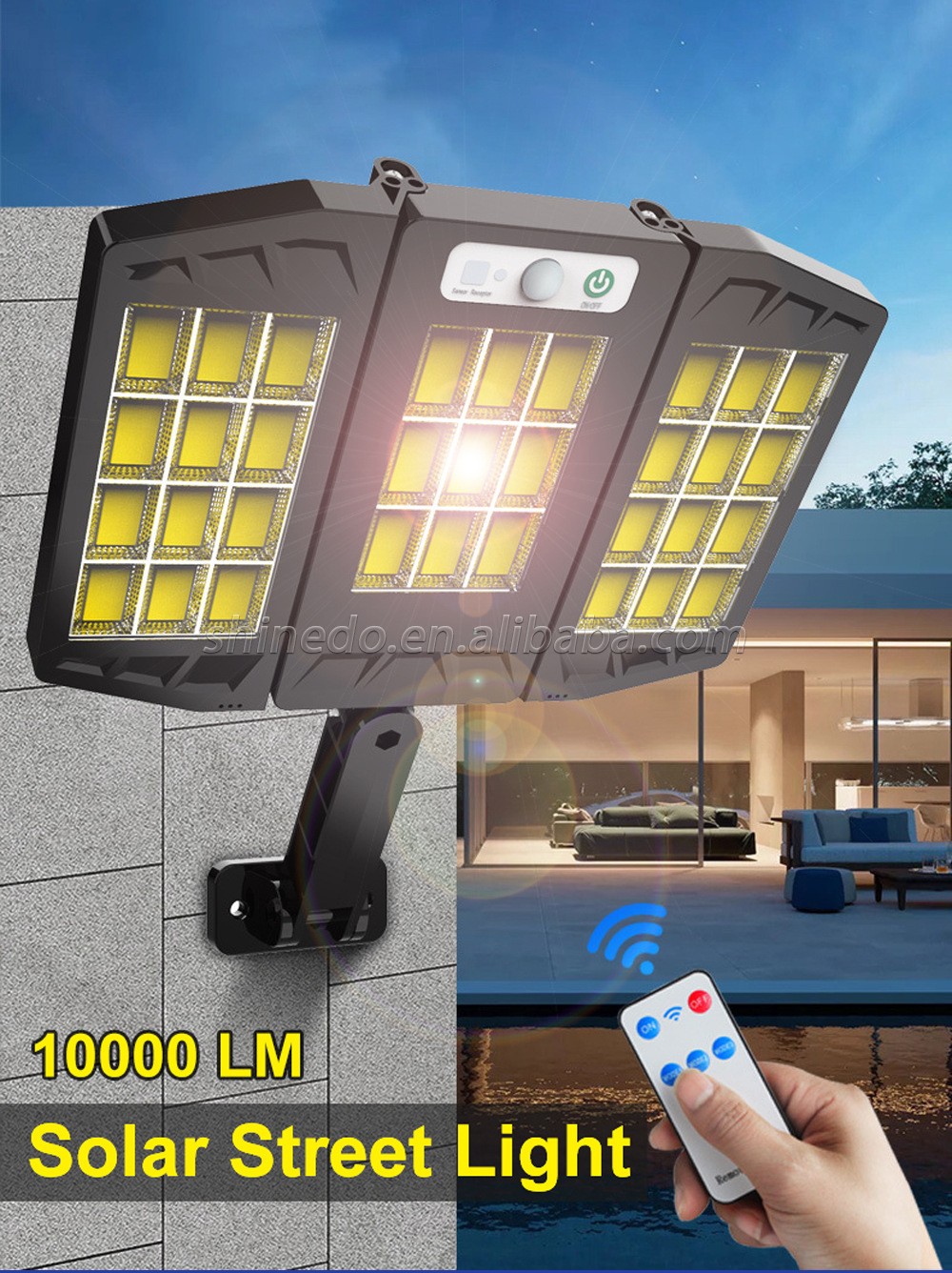 New products Solar Street Light Outdoor Wall Lamp Waterproof LED With 3 Modes Motion Sensor Lights