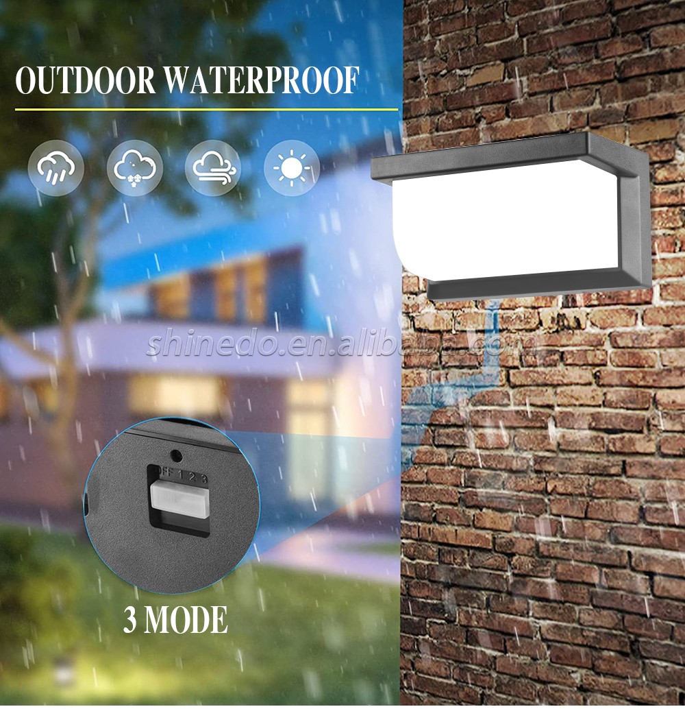 Solar Outdoor Waterproof Microwave radar solar wall light LED solar motion sensor light