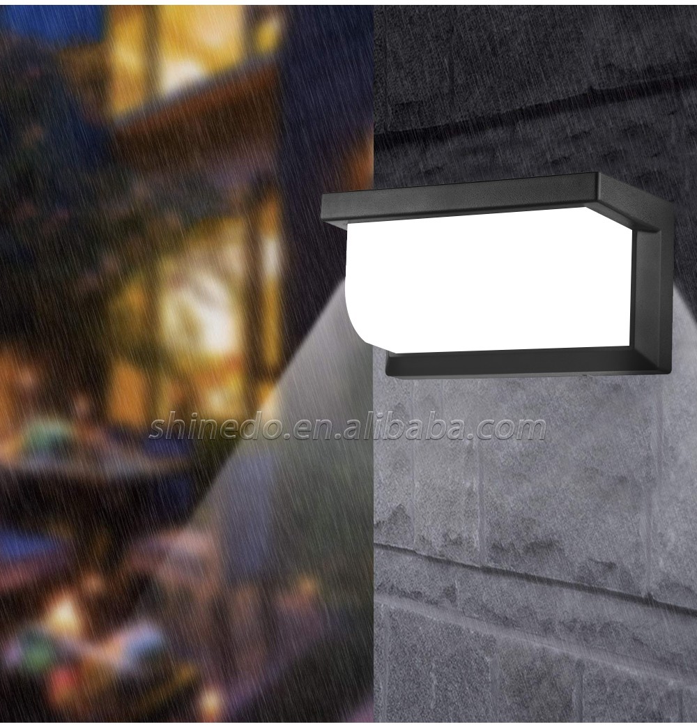 Solar Outdoor Waterproof Microwave radar solar wall light LED solar motion sensor light