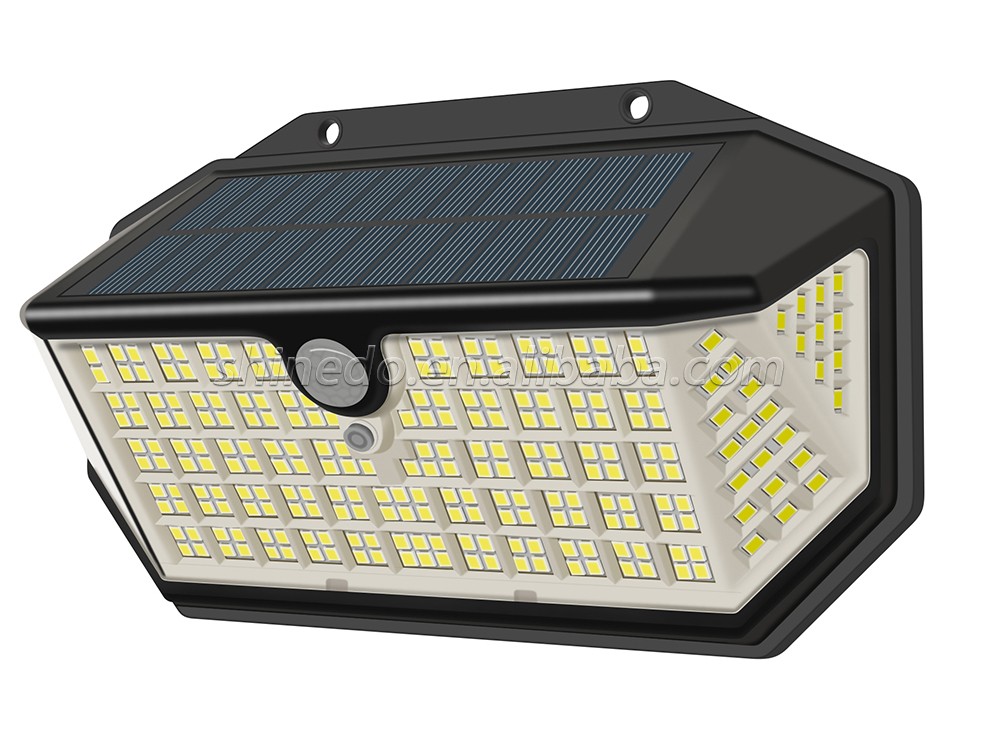 266 LED Solar Wall Lights Outdoor Solar Lamp PIR Motion Sensor Solar Powered Sunlight Street Light