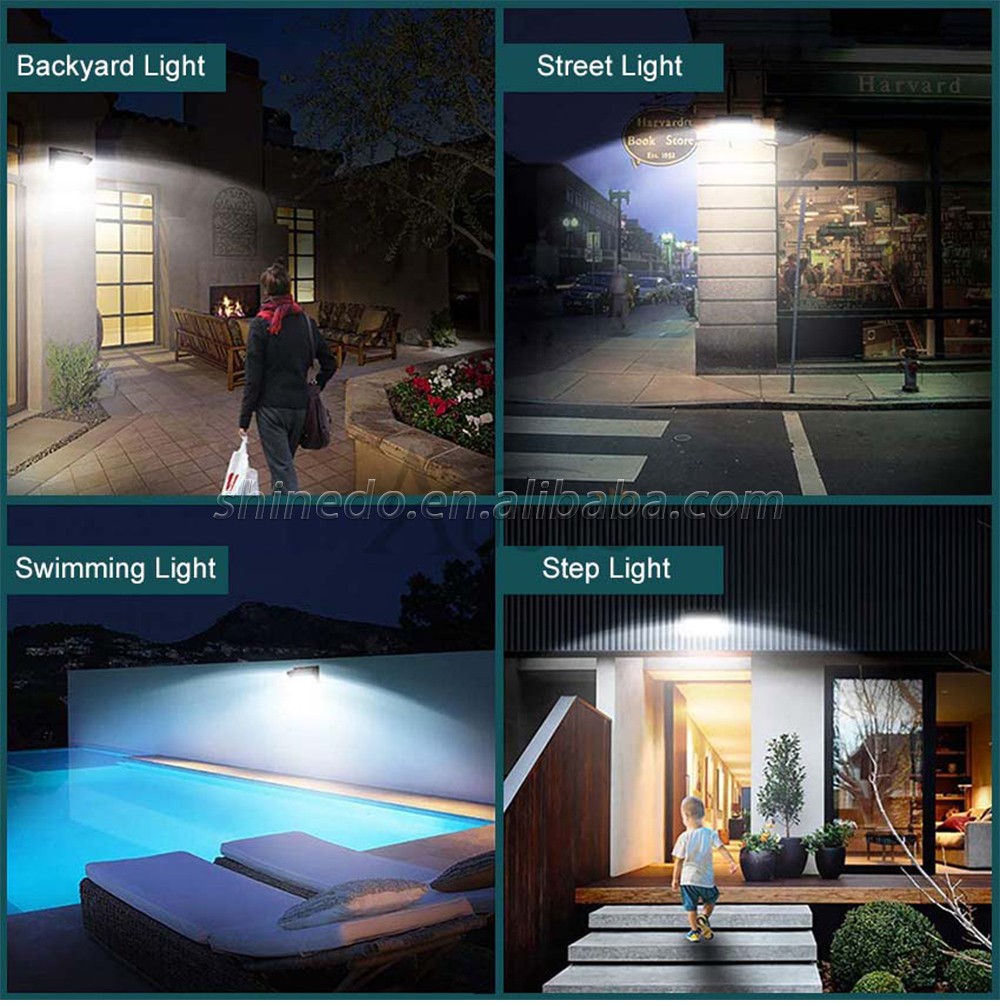 Newest 126 led Solar Motion Sensor Light For Home, Outdoor Emergency Security Garden Solar Wall Light