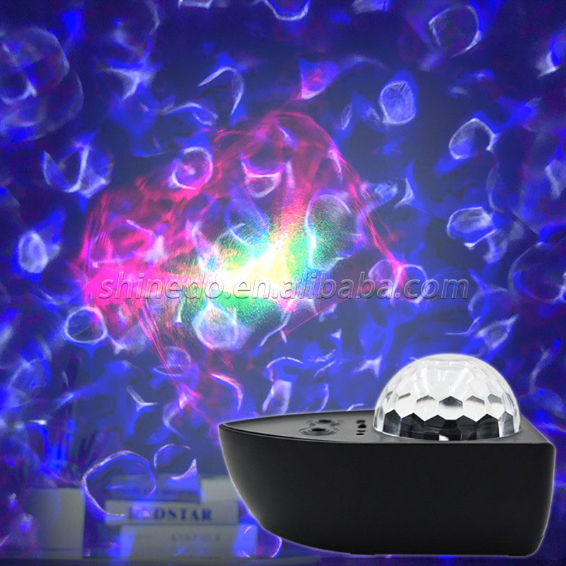 Remote Control Colorful Starry Sky Projection Lamp LED Laser Decoration Boat Star Galaxy Projector