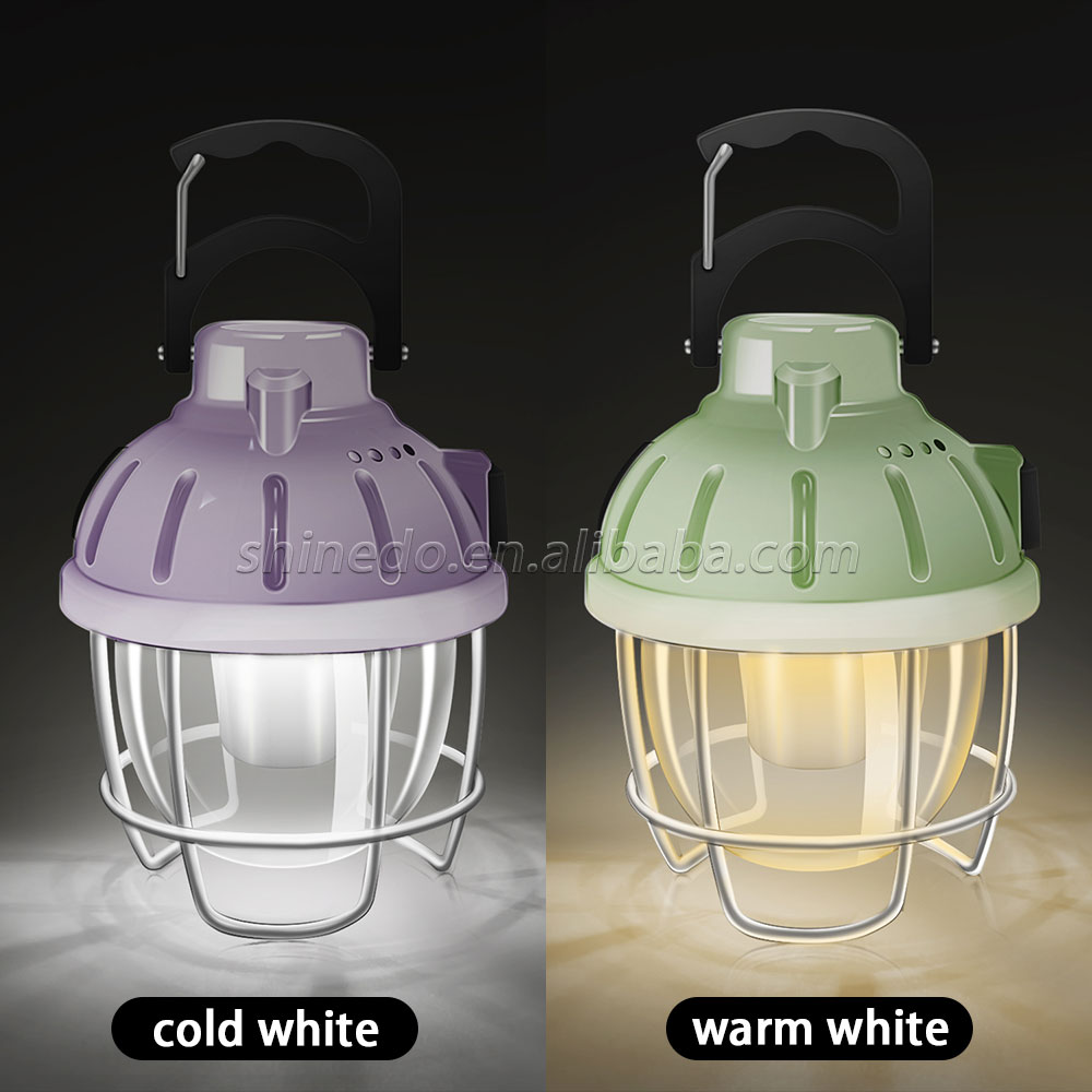 Super Bright Portable Survival LED Lantern Camping Lamp, Original USB Rechargeable 4 Modes Camping Light with Hook