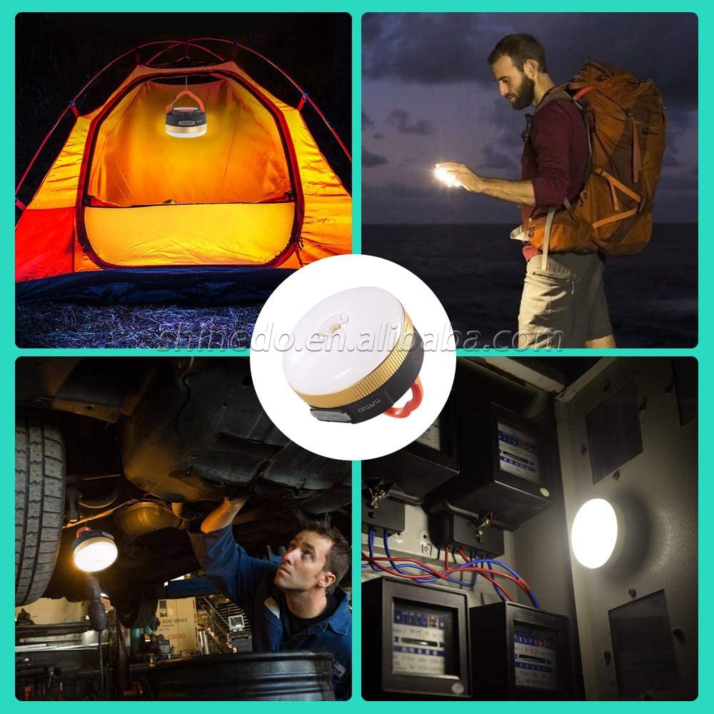 Wholesale Lantern With Magnet Waterproof Hanging Tent Light Battery/USB Camping Lamp