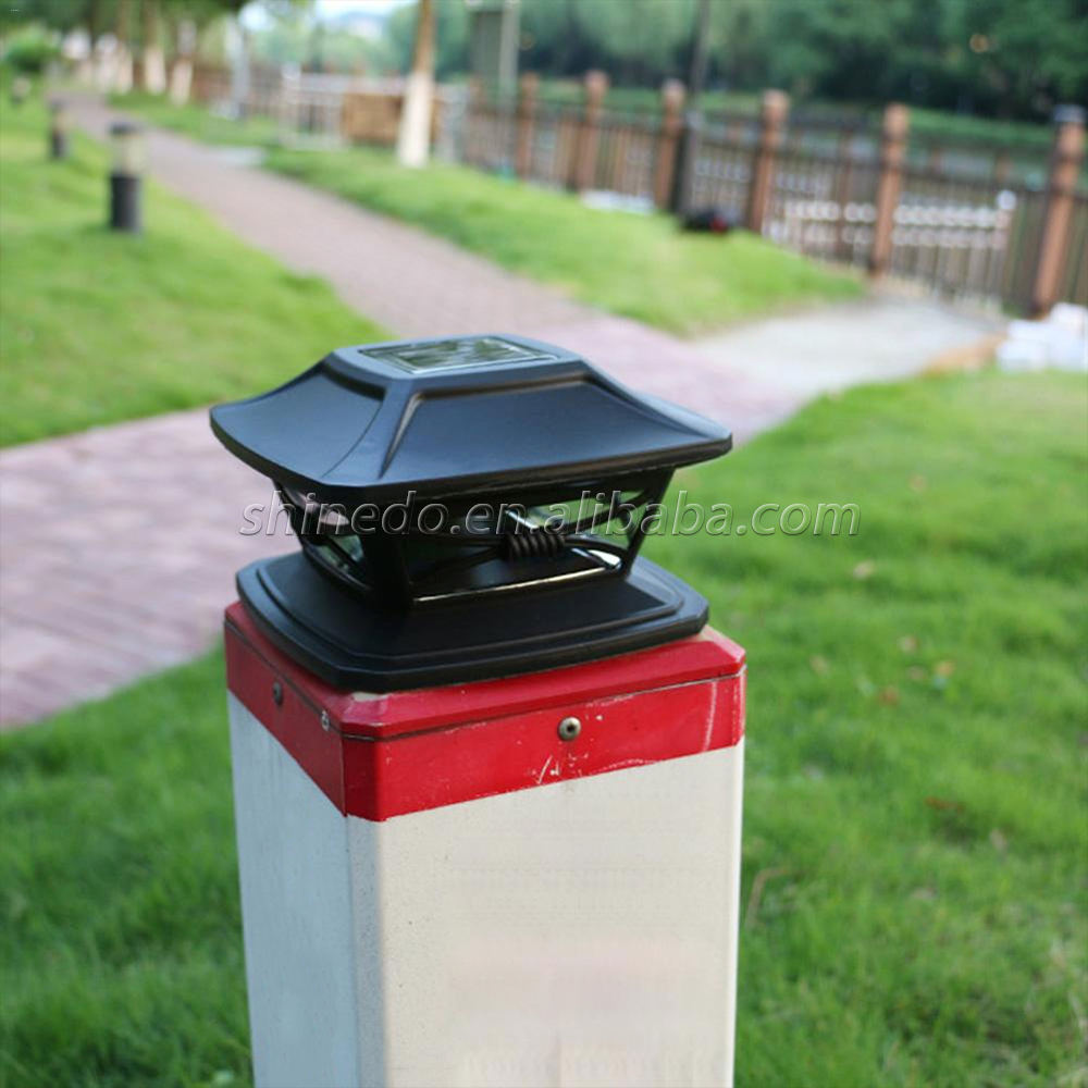 Outdoor Solar Garden Light LED Solar Column Cap Head Path Lamp Waterproof Solar Cap Post Light