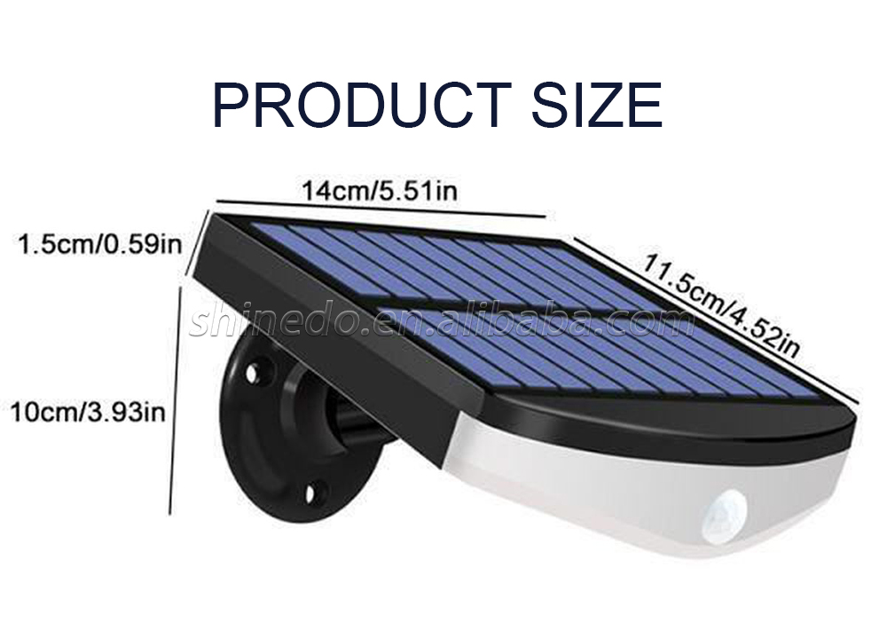 Solar Led Lamp Outdoorsolar panel Light with Motion Sensor Wall Lights IP65 waterproof Sunlight for Garden Decoration